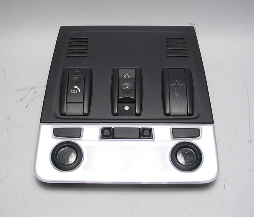 BMW E90 3-Series 1-Series Front Roof Map Light w SOS Button Black 2007-2013 USED