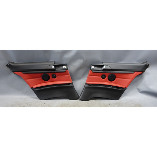 07-13 BMW E92 3-Series 2door Interior Rear Lateral Trim Panel Red Leather OEM