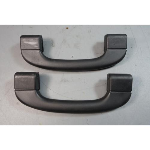 07-13 BMW E92 3-Series E60 Front Roof Grab Handle Pair Black OEM