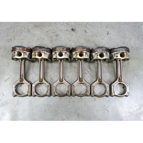 2011-2015 BMW N55 3.0L Inline 6 E90 F30 F10 Piston and Connecting Rod Set 6 OEM