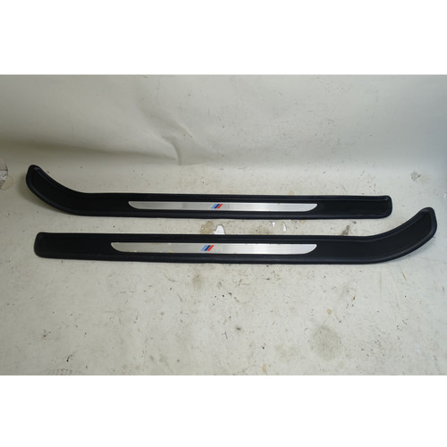 07-13 BMW E92 E93 3-Series 2door M-Sport Door Sill Trim Entrance Cover Pair OEM