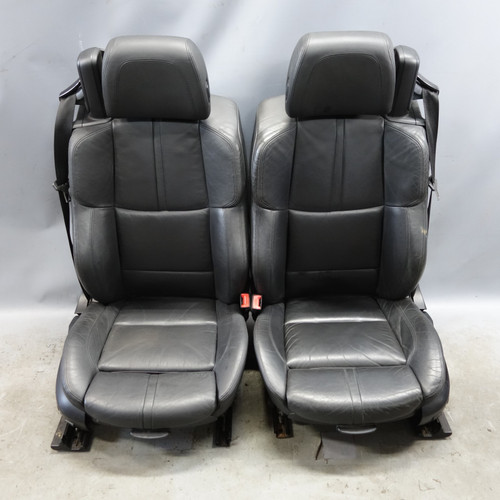  08-13 BMW E93 M3 Convertible Front Sport Seat Pair Black Leather OEM