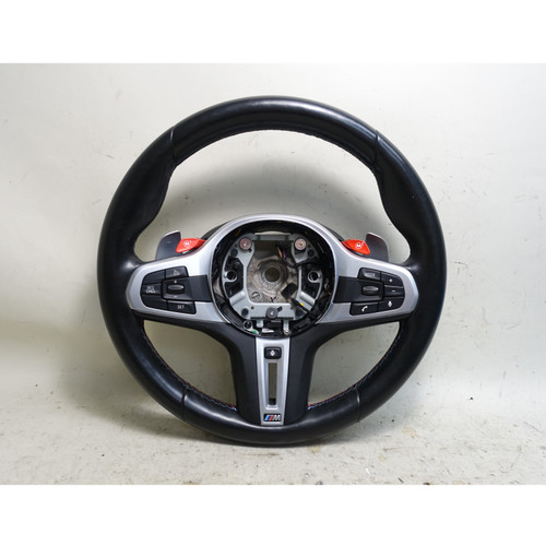 18-24 BMW F90 M5 F92 M8 X5M M Sport Leather Steering Wheel Paddles Heat OEM