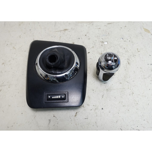 2004-2006 BMW E46 M3 SMG Transmission Panel Boot and Alcantara Knob USED OEM