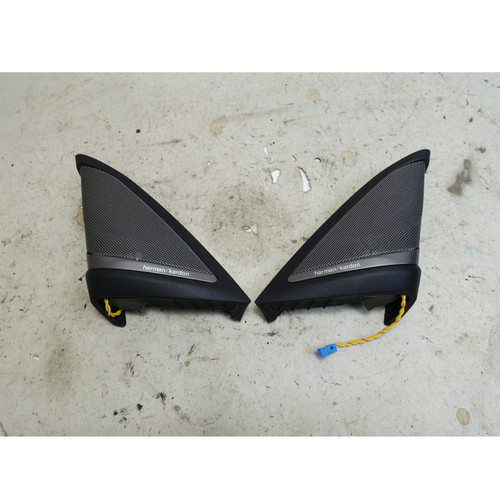 17-23 BMW G30 5-Series F90 Front Tweeter Speakers w/ Housings Harman Kardon OEM
