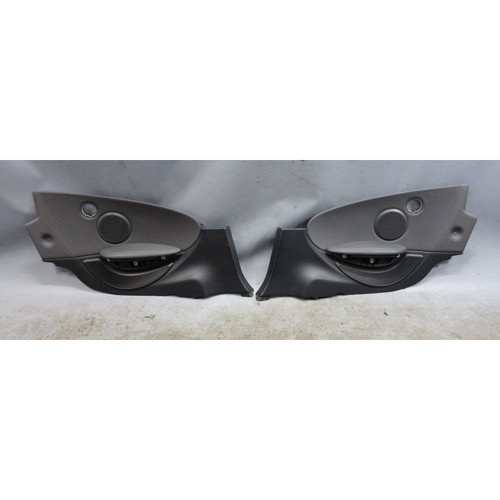 04-05 BMW E64 645Ci Convertible Rear Interior Lateral Tirm Panels Black Grey OEM