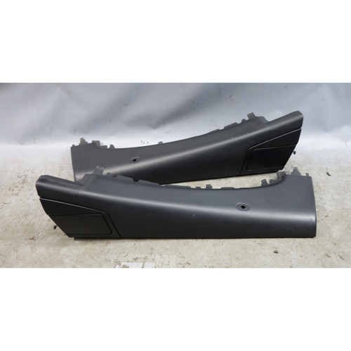 04-10 BMW E64 6-Series Convertible Rear Interior Trim Top Sill Pair Black OEM