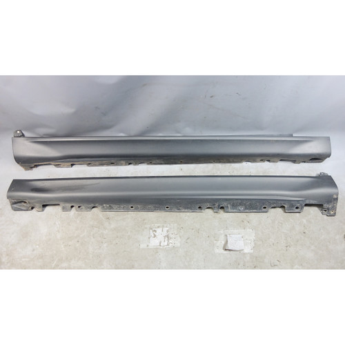 2007-2013 BMW E70 X5 Outside Side Skirt Rocker Panel Pair Black OEM