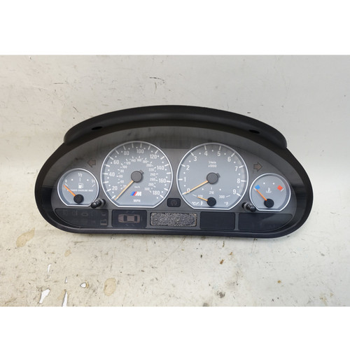 Damaged BMW E46 M3 Instrument Cluster Speedometer Tachometer Manual Conversion