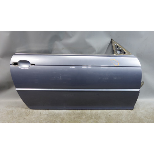 00-06 BMW E46 3-Series 2-door Right Passenger Outer Door Shell Steel Blue OEM
