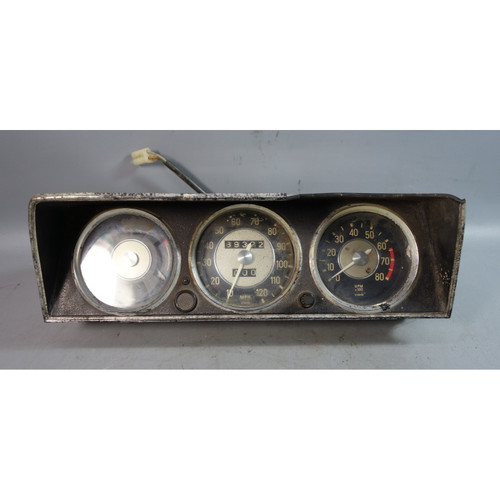 Damaged 1968-1972 BMW 114 2002 Instrument Gauge Cluster MPH Clock OEM
