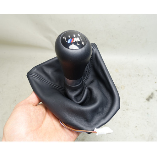 BMW E9x M3 6-Spd Manual Shift Knob Boot Black Illuminated 2008-2013 OEM