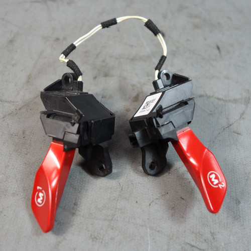 21-25 BMW G8x M3 M4 Steering Wheel M1 M2 ///M Multifunction Button Pair Red OEM