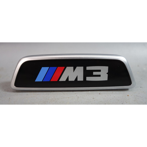 21-25 BMW G80 M3 Front Seat Light Up Badge Emblem OEM