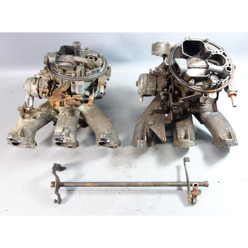 1973-1975 BMW E3 Sedan E9 Coupe Carburetor Pair w/ Intake manifold OEM