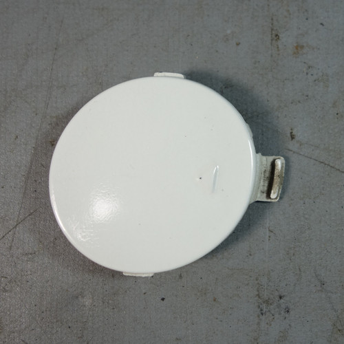 10-13 BMW X5M E70 Rear Bumper Tow Hook Cover Alpine White 300 OEM
