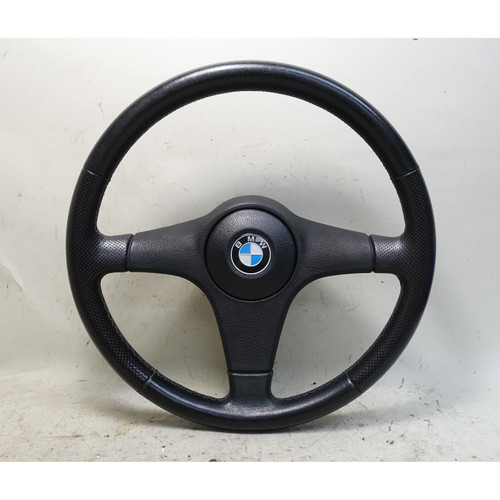 Reupholstered BMW E30 M Technik Sports Leather Steering Wheel 385mm 3-Spoke OEM
