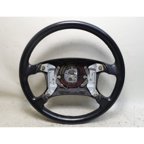 BMW E32 E34 5-Series Black Leather Steering Wheel Type OEM 1990-1994