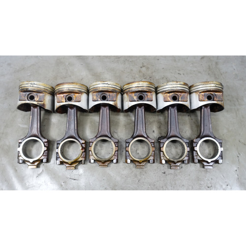 BMW E34 535i E32 735i M30B35 Piston & Connecting Rod Set of 6 91.985mm 1988-1993