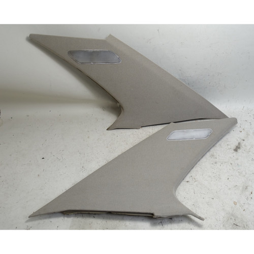 1991-1995 BMW E34 5-Series Sedan Rear Int C- Pillar Column Covers Parchment OEM