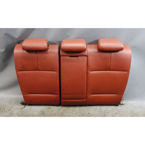08-11 BMW E90 M3 Sedan Folding Rear Seat Backrest Assembly Fox Red Leather OEM 