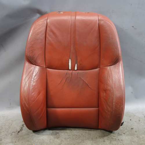 Damaged 08-11 BMW E90 M3 Sedan Left Front Seat Backrest Cushion Fox Red leather