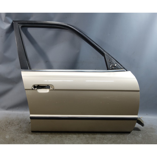 89-92 BMW E34 5-Series Front Right Door Shell Kashmir Beige Gold OEM