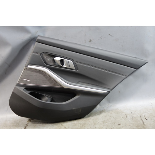 20-25 BMW G80 M3 G20 Right Rear Interior Door Panel Card Trim Black Leather OEM
