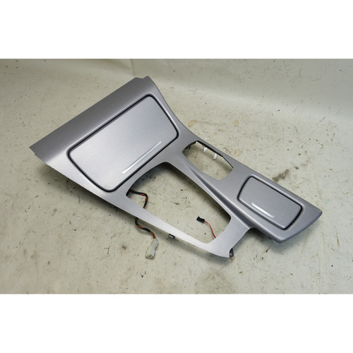 BMW F10 5-Series LCI Center Console Trim Cover Hexagon Aluminum 2014-2016 OEM