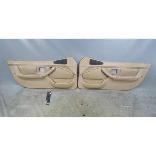 BMW Z3 Roadster Door Panel Trim Pair Sand Beige Leather OEM 2001-2002
