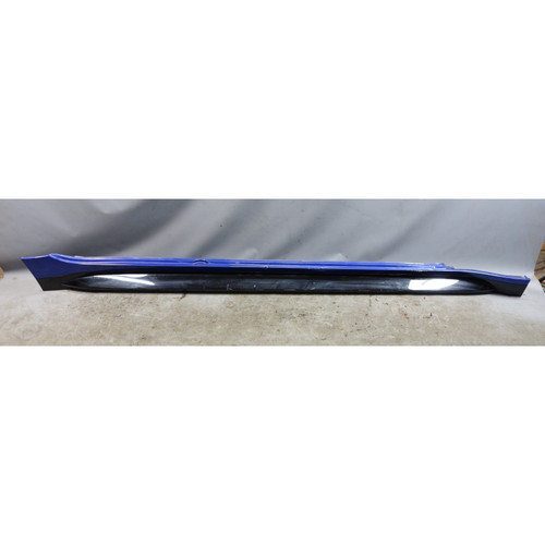 21-25 BMW G80 M3 Sedan Right Outside Side Skirt Rocker Panel Portimao Blue OEM