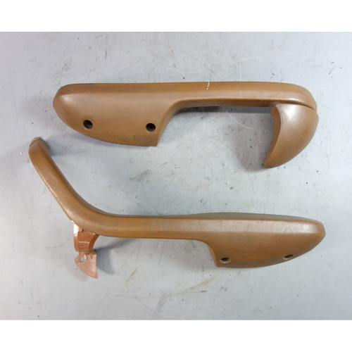 Damged 1967-1976 BMW E10 114 2002 Nylon brown Interior Door Armrest Handle Pair 