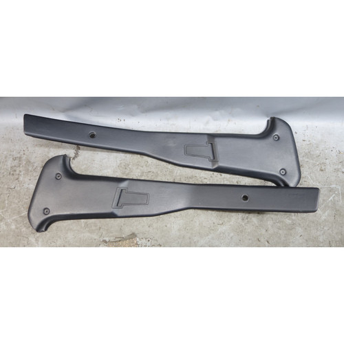  BMW E30 Sedan B Pillar Interior Trim Pair Black OEM 1985-1991