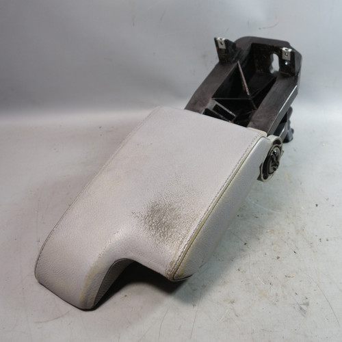 1999-2006 BMW E46 3-Series Front Center Armrest Grey Leather Storage OEM