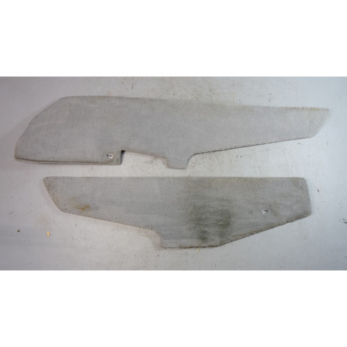 BMW E39 5-Series Front Center Console Side Carpet Panel Pair Grey OEM 1997-2003