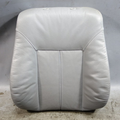 BMW E39 E38 Front Seat Backrest Cushion Grey Leather OEM 1999-2003