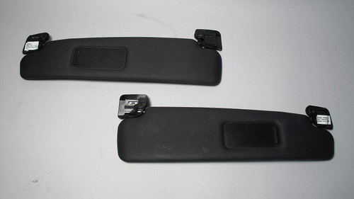 2003-2008 BMW Z4 E85 Roadster Sun Visor Pair Black Vinyl Left Right OEM