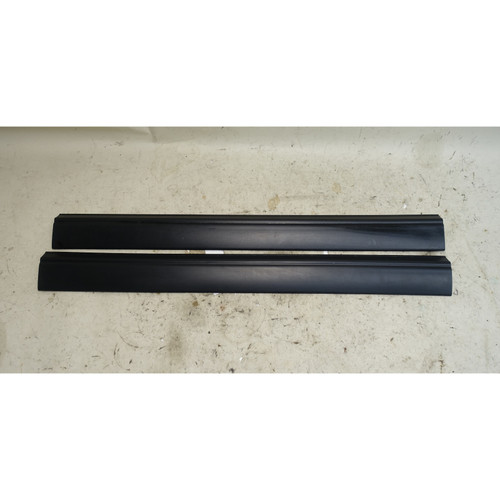 1996-2002 BMW Z3 Roadster Coupe Black Interior Door Sill Cover Pair OEM