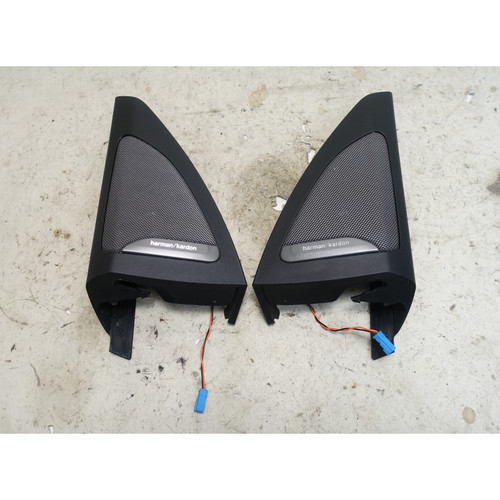 BMW G05 X5 G07 Harman Kardon A-Pillar Tweeters w/ Trim 2018-2025 OEM *Note*