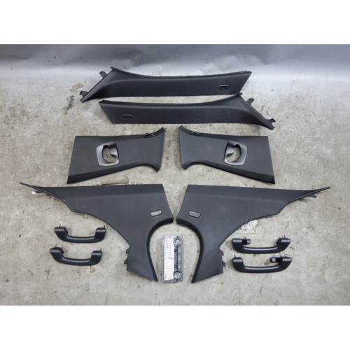 BMW F10 Black Pillar Cover Black Headliner Kit w/ Handles OEM 2011-2016 5-Series