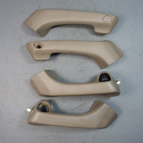 91-95 BMW E34 5-Series Door Panel Grab Handle Trim Set Beige Pergament OEM