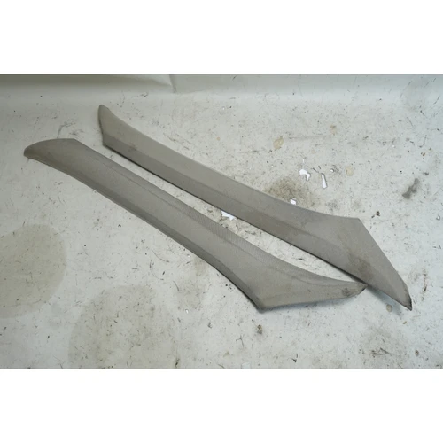 BMW E34 5-Series Front Windshield A-Pillar Cover Pair Parchment Beige 1991-1995