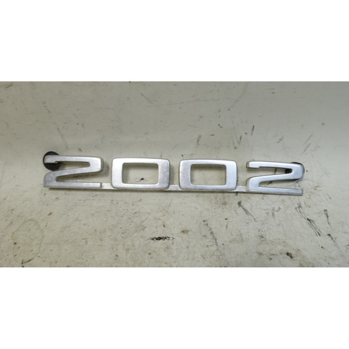 BMW 2002 114 Coupe Rear Trunk Lettering Model Emblem Badge OEM 1974-1976 E10