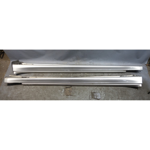 2010-2013 Porsche Panamera 970 Side Skirt Rocker Panel Pair Platinum Silver OEM