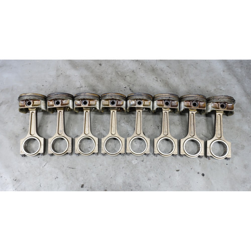 BMW E39 E38 E53 M62TU 4.4L V8 Piston Connecting Rod Set of 8 OEM 1998-2003