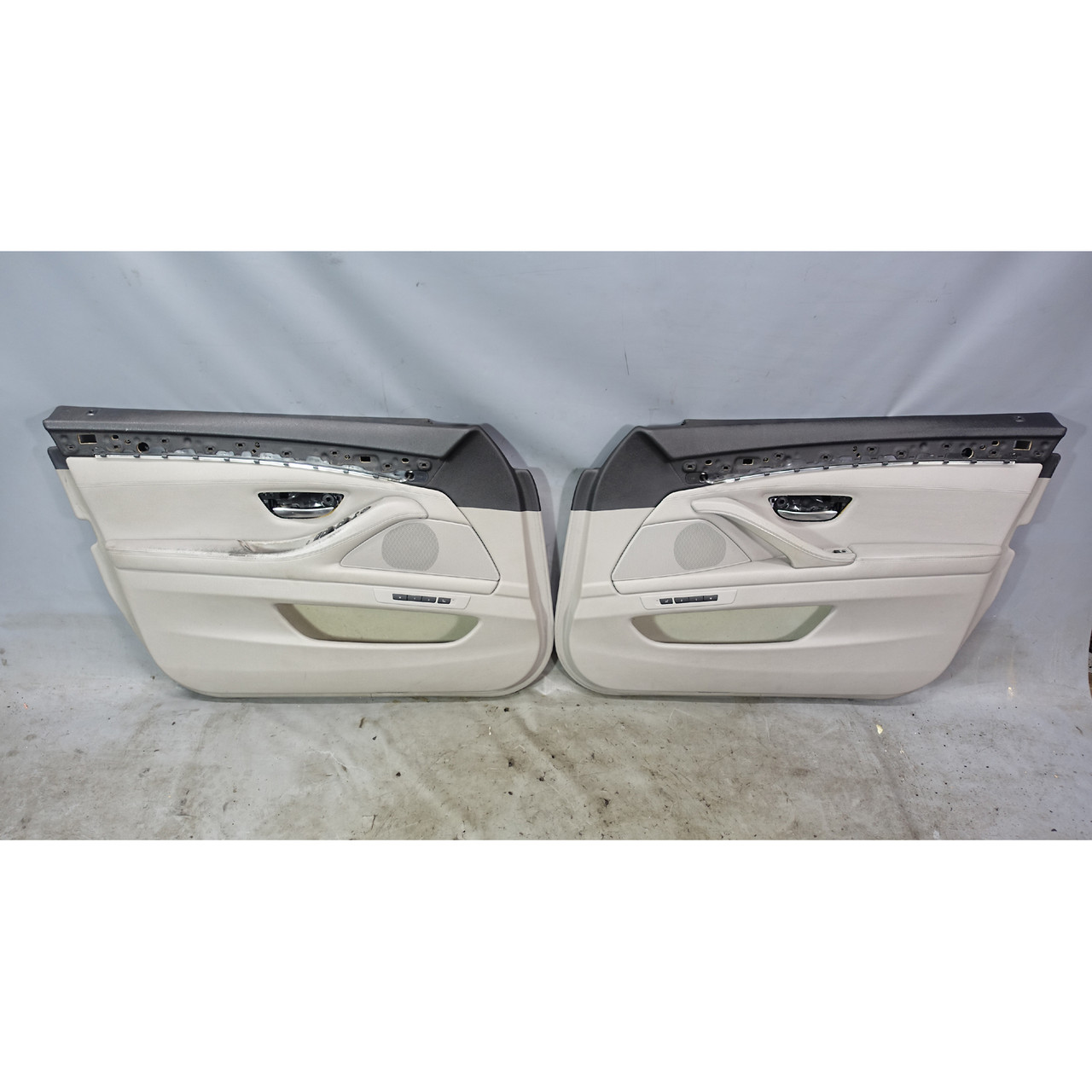 Front Int 2011-2013 BMW F10 5-Series Front Int Door Panel Trim Skin Pair Everest ...