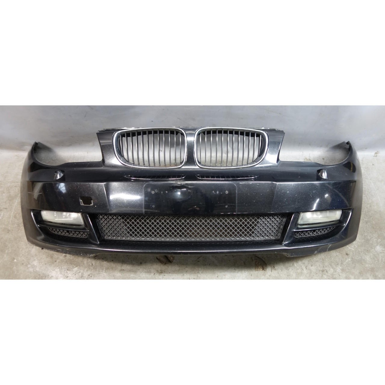 08-13 BMW E82 E88 128i Factory Front Bumper Cover Trim Panel Black