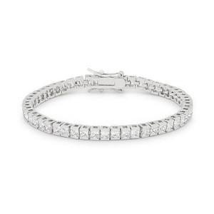 Princess Cubic Zirconia Tennis Bracelet R599-B01025R-C01-7IN