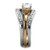 TK2032 - Two-Tone IP Rose Gold Stainless Steel Ring with AAA Grade CZ  in Clear A874-TK2032