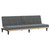 Sofa Bed Dark Grey Polyester, Plywood, Foam, Plastic Medium A949-351864